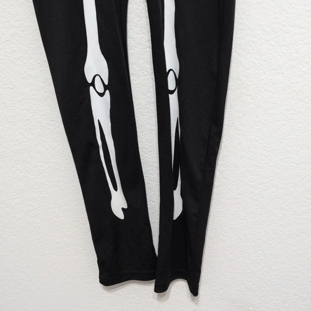 Youth‎ Large One Piece Onesie Skeleton Halloween Costume Gender Neutral Back Zip